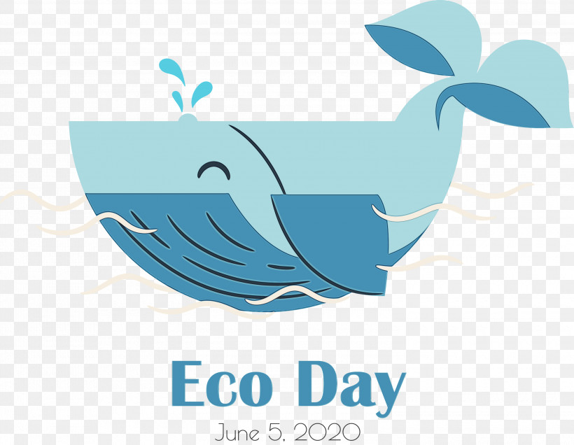 Logo Blue Whale Cartoon Text Whales, PNG, 3000x2327px, Eco Day, Blue Whale, Cartoon, Dolphin, Environment Day Download Free