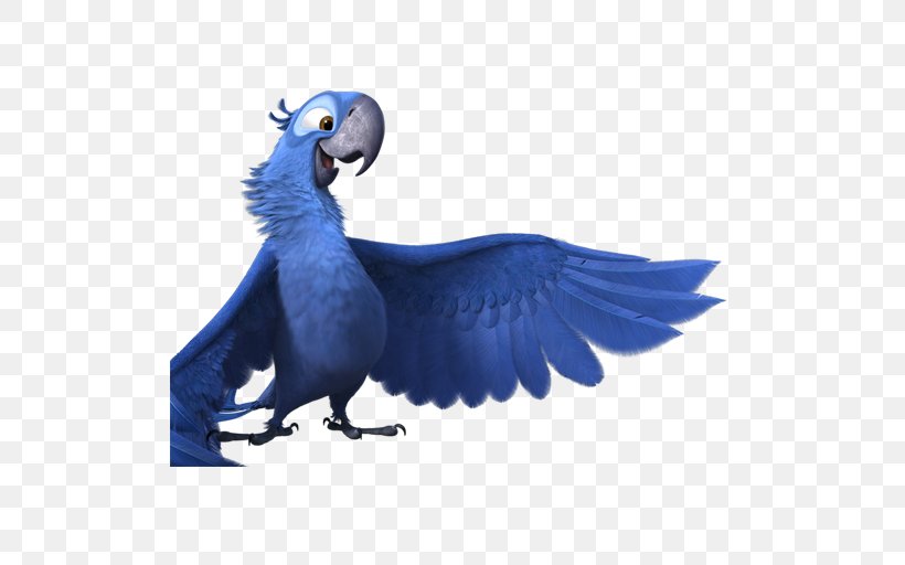 Macaw Parrot Bird Cobalt Blue Perico, PNG, 512x512px, Blu, Beak, Bird, Blue Sky Studios, Cobalt Blue Download Free