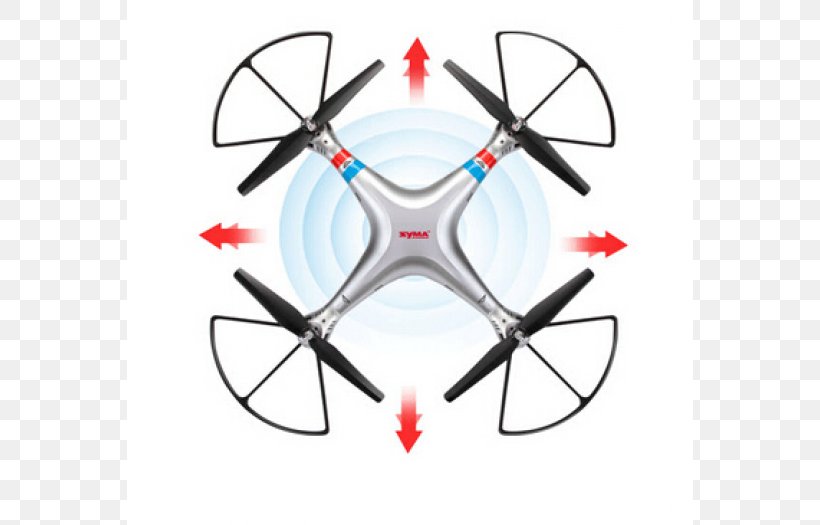 Quadcopter Syma X8G Unmanned Aerial Vehicle Radio Control Gyroscope, PNG, 700x525px, Quadcopter, Aircraft, Area, Camera, Drone Racing Download Free