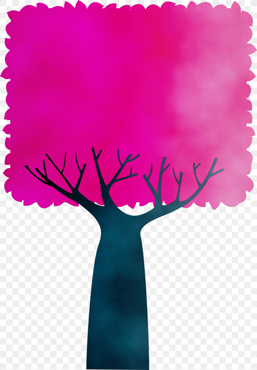 Pink M Font Flower Meter, PNG, 2082x3000px, Abstract Tree, Cartoon Tree, Flower, Meter, Paint Download Free