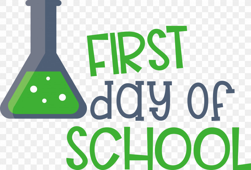 First Day Of School Education School, PNG, 3000x2043px, First Day Of School, Education, Geometry, Green, Line Download Free