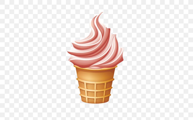 Ice Cream Cone Strawberry Ice Cream Sundae, PNG, 512x512px, Ice Cream, Chocolate Ice Cream, Cream, Cup, Dairy Product Download Free