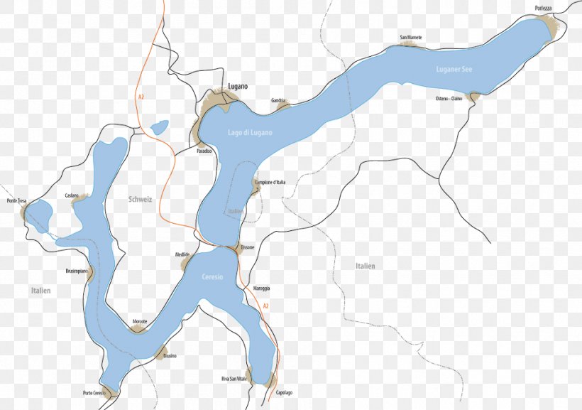 Lake Lugano Lake Como Castagnola-Cassarate Map, PNG, 952x671px, Lake Lugano, Area, Castagnolacassarate, Fictional Character, Hotel Download Free