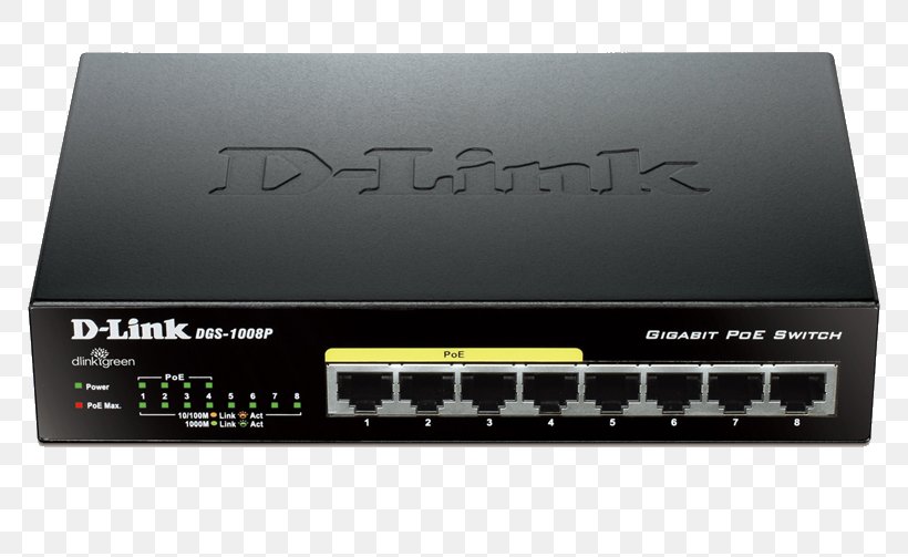 Power Over Ethernet Network Switch Gigabit Ethernet Port, PNG, 788x503px, Power Over Ethernet, Audio Receiver, Computer Network, Computer Port, Dlink Download Free