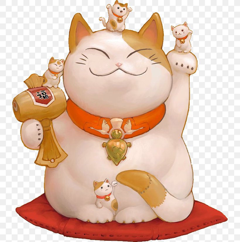 Maneki-neko Neko Atsume Cat Luck Desktop Wallpaper, PNG, 736x826px, Manekineko, Amulet, Cat, Christmas Decoration, Christmas Ornament Download Free