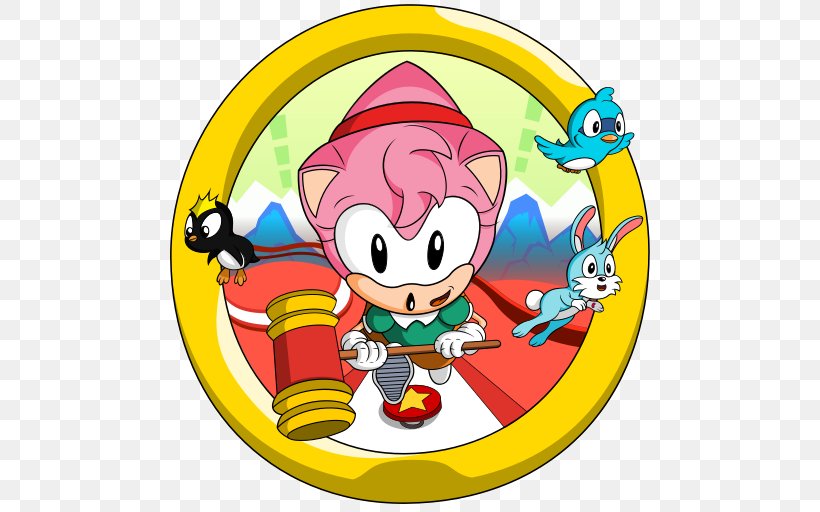 Sonic Mania Amy Rose Team Fortress 2 Sonic CD Sonic Adventure 2, PNG, 512x512px, Sonic Mania, Amy Rose, Area, Art, Cartoon Download Free