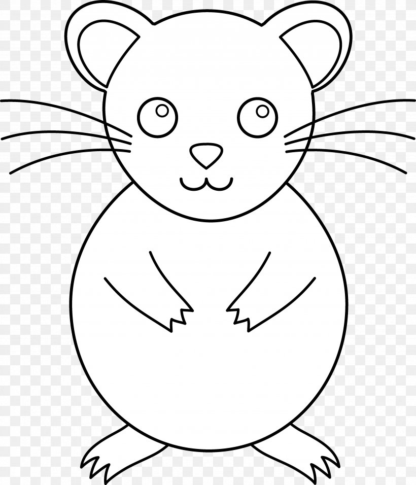 Golden Hamster Drawing Line Art Clip Art, PNG, 4725x5510px, Hamster, Animal, Artwork, Bear, Black Download Free