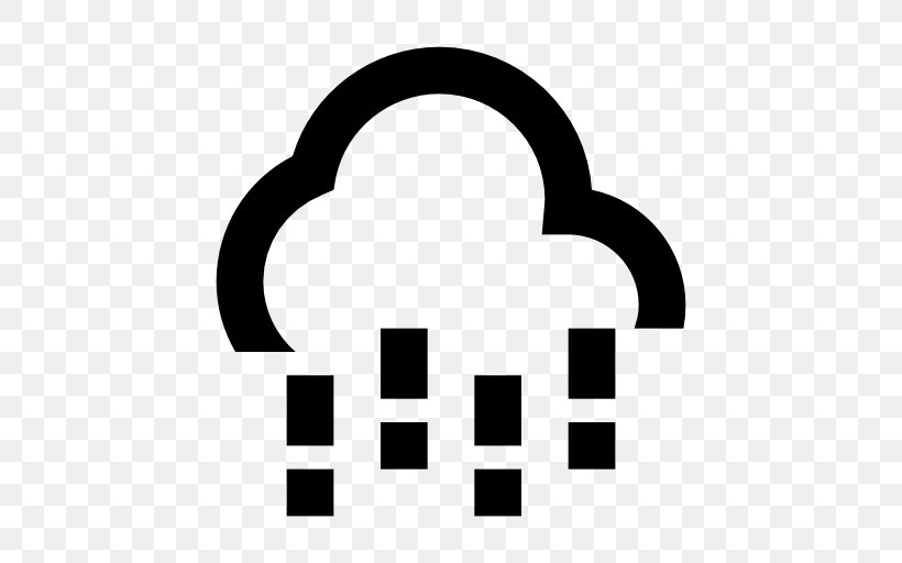 Rain Weather Forecasting Cloud, PNG, 512x512px, Rain, Area, Black And White, Brand, Cloud Download Free