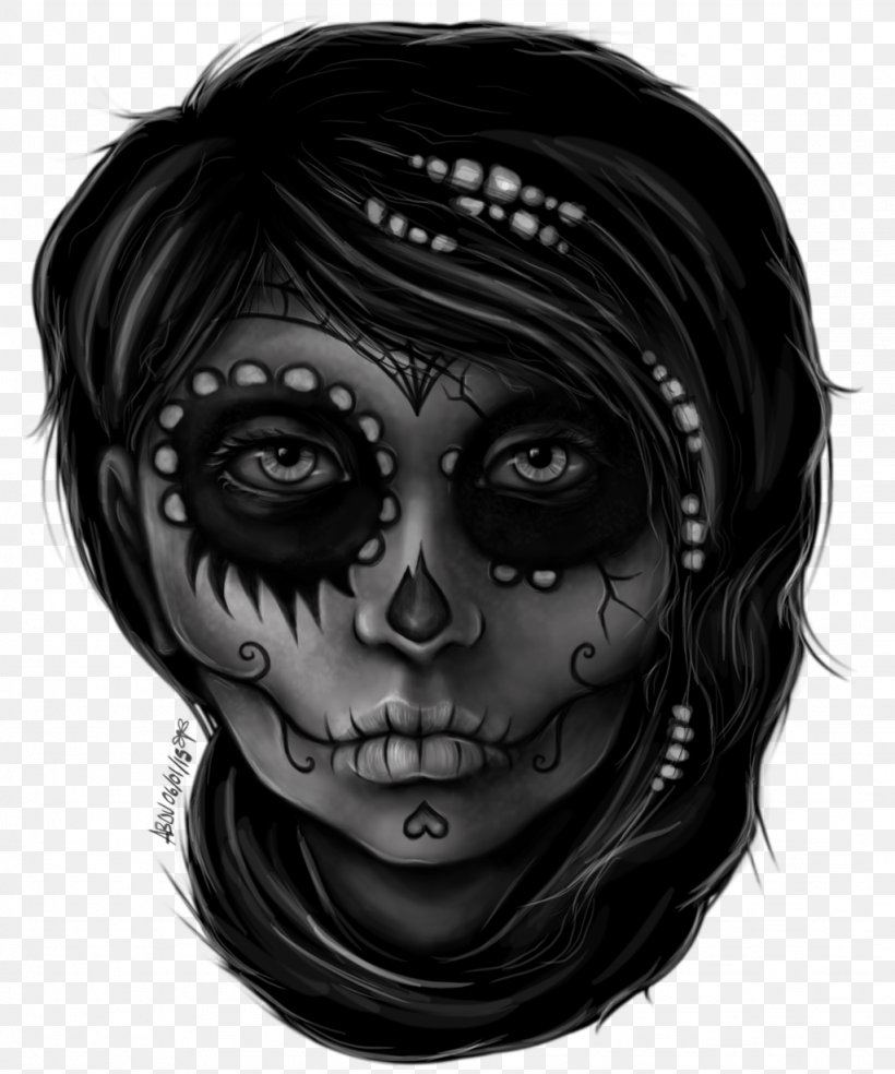 Drawing Portrait Digital Art Forehead Skull, PNG, 1024x1229px, Drawing, Art, Black And White, Black Hair, Bone Download Free