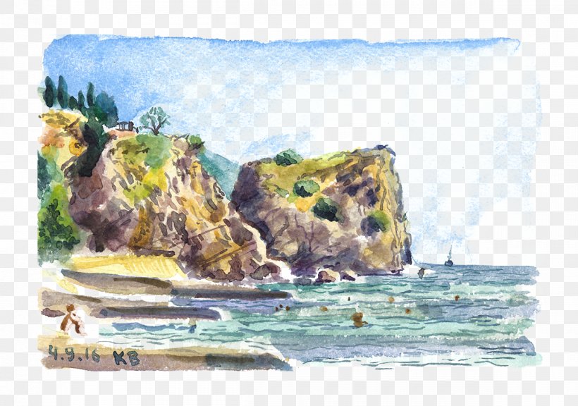 Sea Rock Poster, PNG, 1200x843px, Sea, Art, Coast, Drawing, Fauna Download Free