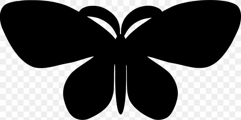 Butterfly Silhouette Clip Art, PNG, 2400x1199px, Butterfly, Art, Black, Black And White, Document Download Free