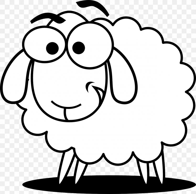 Sheep Clip Art Vector Graphics Black And White Image, PNG, 1280x1270px, Watercolor, Cartoon, Flower, Frame, Heart Download Free