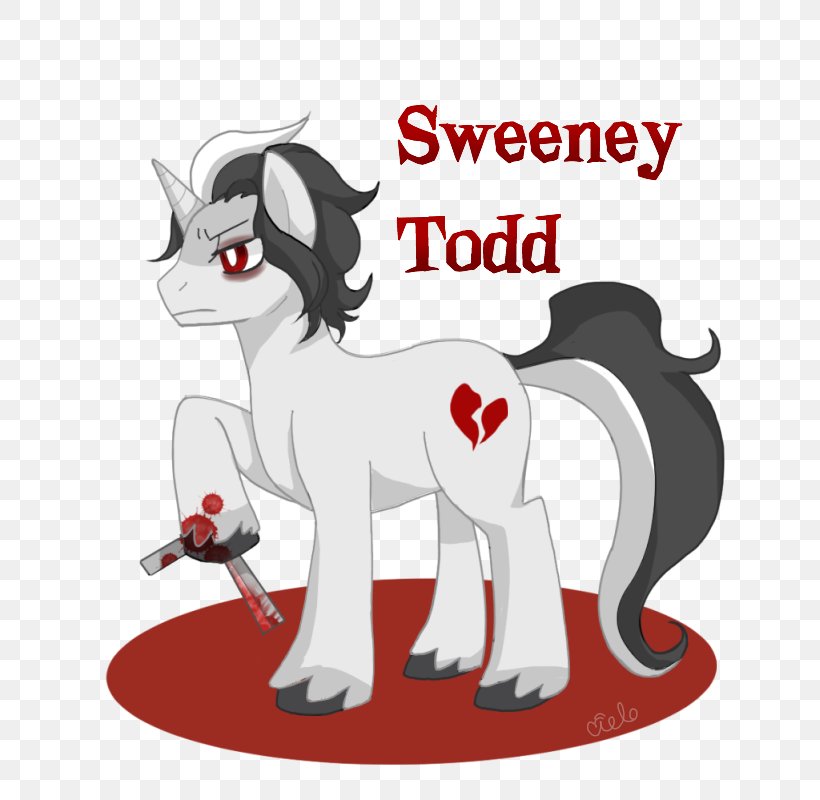 Sweeney Todd: The Demon Barber Of Fleet Street Pony Rainbow Dash Johanna, PNG, 700x800px, Watercolor, Cartoon, Flower, Frame, Heart Download Free