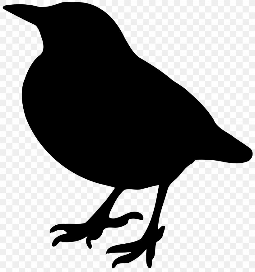 Bird Silhouette Clip Art, PNG, 2250x2400px, Bird, American Crow, Artwork, Beak, Black And White Download Free
