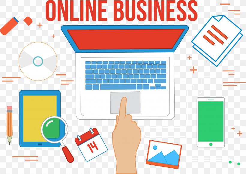 Business Online And Offline Computer Barangan, PNG, 5650x3994px, Business, Area, Brand, Calendar, Communication Download Free