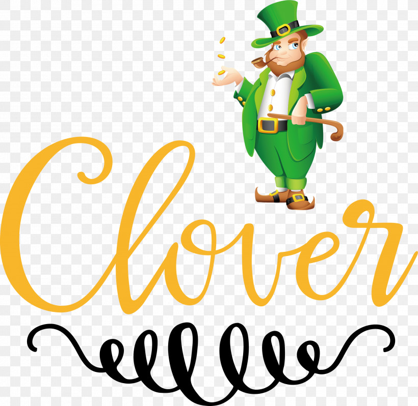 Clover St Patricks Day Saint Patrick, PNG, 3000x2920px, Clover, Behavior, Cartoon, Character, Happiness Download Free