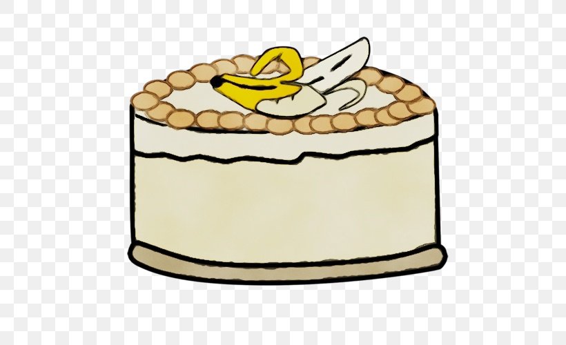 Clip Art Yellow Food Cake Decorating Supply Icing, PNG, 500x500px, Watercolor, Baked Goods, Cake, Cake Decorating Supply, Cuisine Download Free