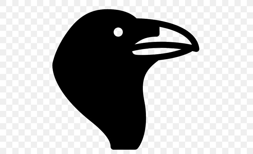 Crow Clip Art, PNG, 500x500px, Crow, Beak, Bird, Black, Black And White Download Free