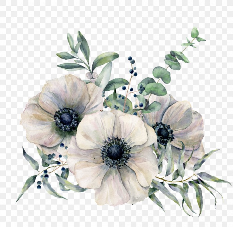 Bouquet Of Flowers Drawing, PNG, 1000x975px, Watercolor Painting, Anemone, Art, Artificial Flower, Bouquet Download Free