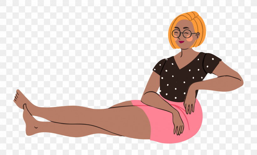 Relaxing Lady Woman, PNG, 2500x1518px, Relaxing, Abdomen, Arm Architecture, Arm Cortexm, Cartoon Download Free