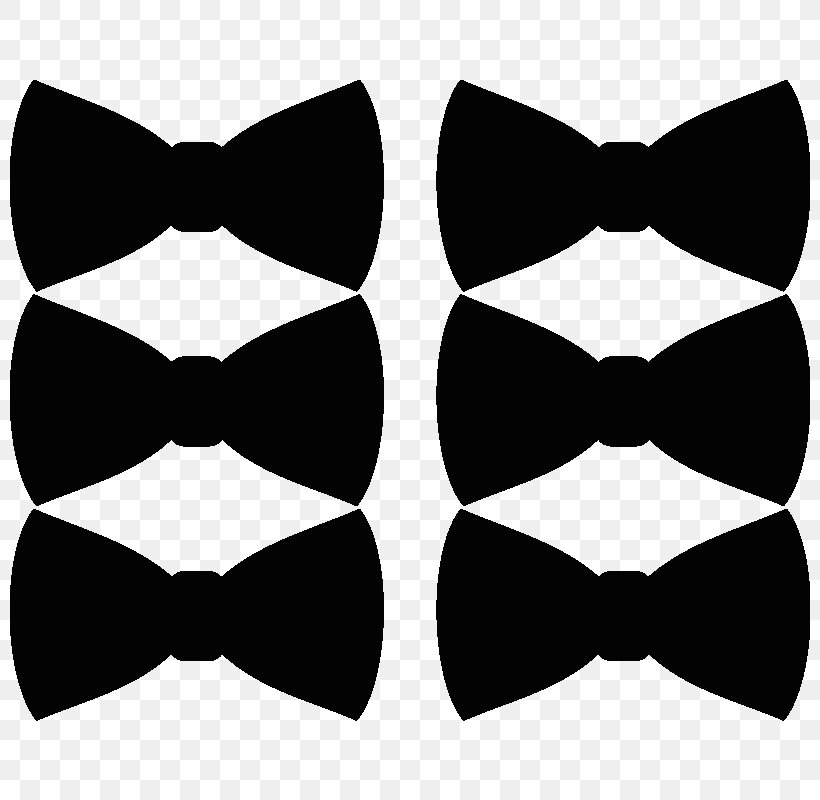 Bow Tie Sticker Wall Decal Clip Art, PNG, 800x800px, Bow Tie, Black, Black And White, Com, Decoratie Download Free
