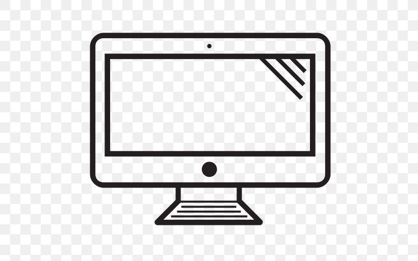 Laptop Computer Monitors, PNG, 512x512px, Laptop, Apple, Area, Black And White, Button Download Free