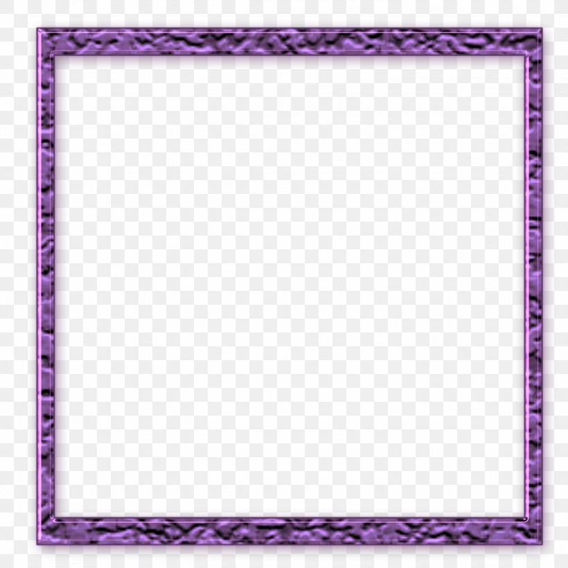 Violet Lilac Area Rectangle Picture Frames, PNG, 3000x3000px, Violet, Area, Border, Lavender, Lilac Download Free