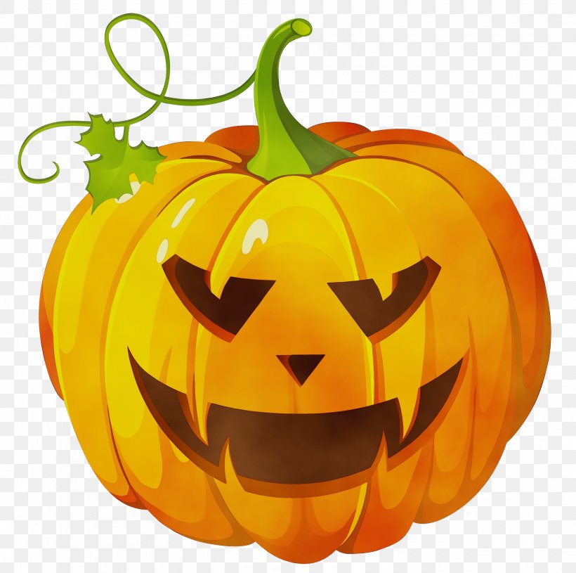 Halloween Pumpkins, PNG, 2500x2486px, Watercolor, Bell Pepper, Calabaza, Cucurbita, Food Download Free