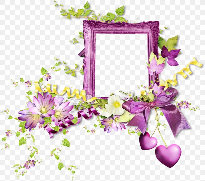 Picture Frame, PNG, 2200x1941px, Watercolor, Floral Design, Flower, Lilac, Paint Download Free