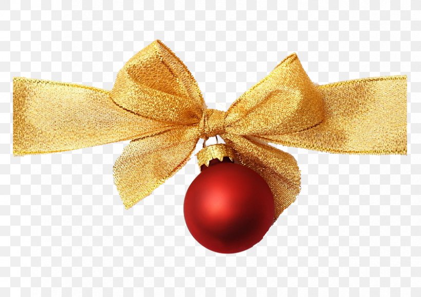 Ribbon Gold Christmas Ornament, PNG, 842x595px, Ribbon, Christmas Gift, Christmas Ornament, Gold, Stockxchng Download Free