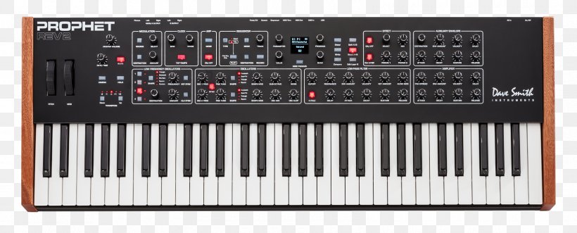 Prophet '08 Sequential Circuits Prophet-5 Dave Smith Instruments Sound Synthesizers Musical Instruments, PNG, 1600x647px, Watercolor, Cartoon, Flower, Frame, Heart Download Free