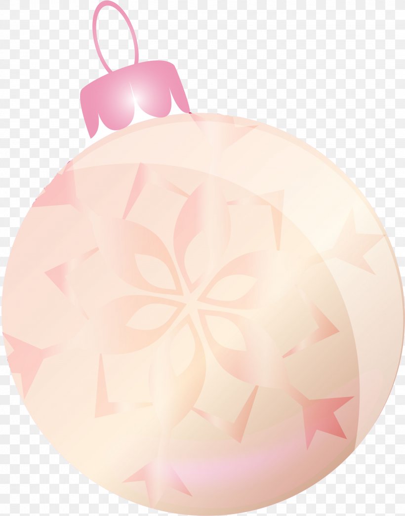 Christmas Ornament Pink M, PNG, 2836x3617px, Christmas Ornament, Christmas, Christmas Decoration, Peach, Petal Download Free