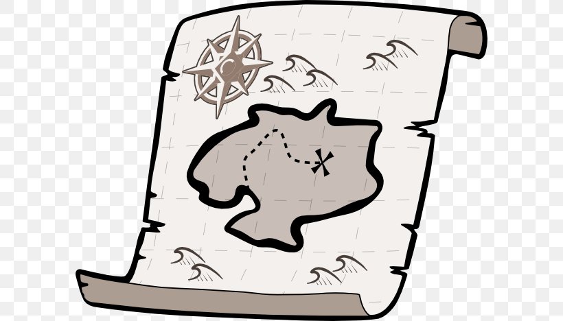 Treasure Map Clip Art, PNG, 600x468px, Watercolor, Cartoon, Flower, Frame, Heart Download Free