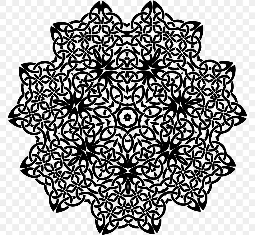 Celtic Knot Celts Pattern, PNG, 772x754px, Celtic Knot, Area, Black, Black And White, Celtic Harp Download Free