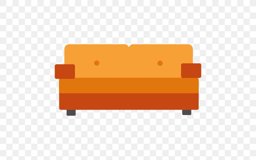 Couch Furniture, PNG, 512x512px, Couch, Computer Graphics, Furniture, Living Room, Orange Download Free