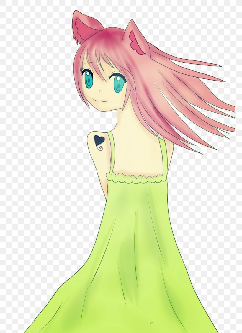Mammal Fairy Human Hair Color Green, PNG, 774x1129px, Watercolor, Cartoon, Flower, Frame, Heart Download Free