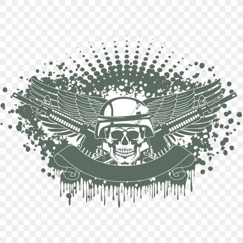 military police logo skull