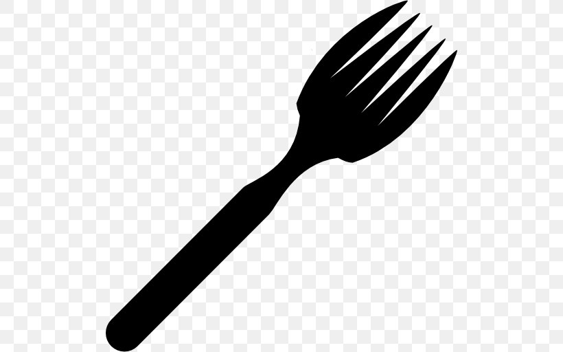 Fork Kitchen Utensil Tool, PNG, 512x512px, Fork, Black And White, Cutlery, Kitchen, Kitchen Utensil Download Free