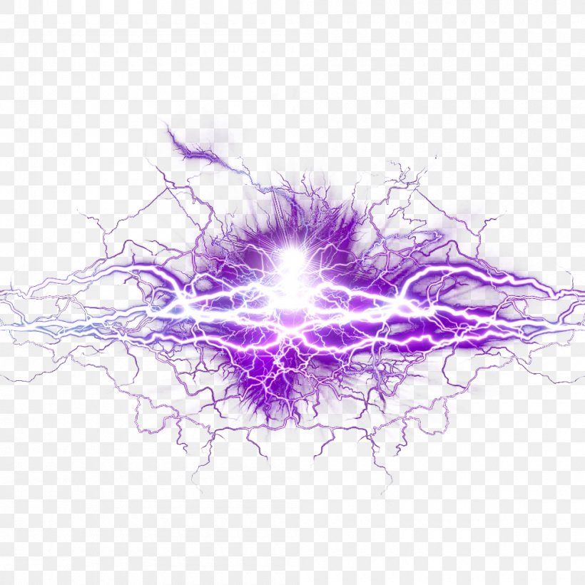 Graphic Design Lightning Wallpaper, PNG, 1000x1000px, Purple, Color, Light, Lightning, Lilac Download Free