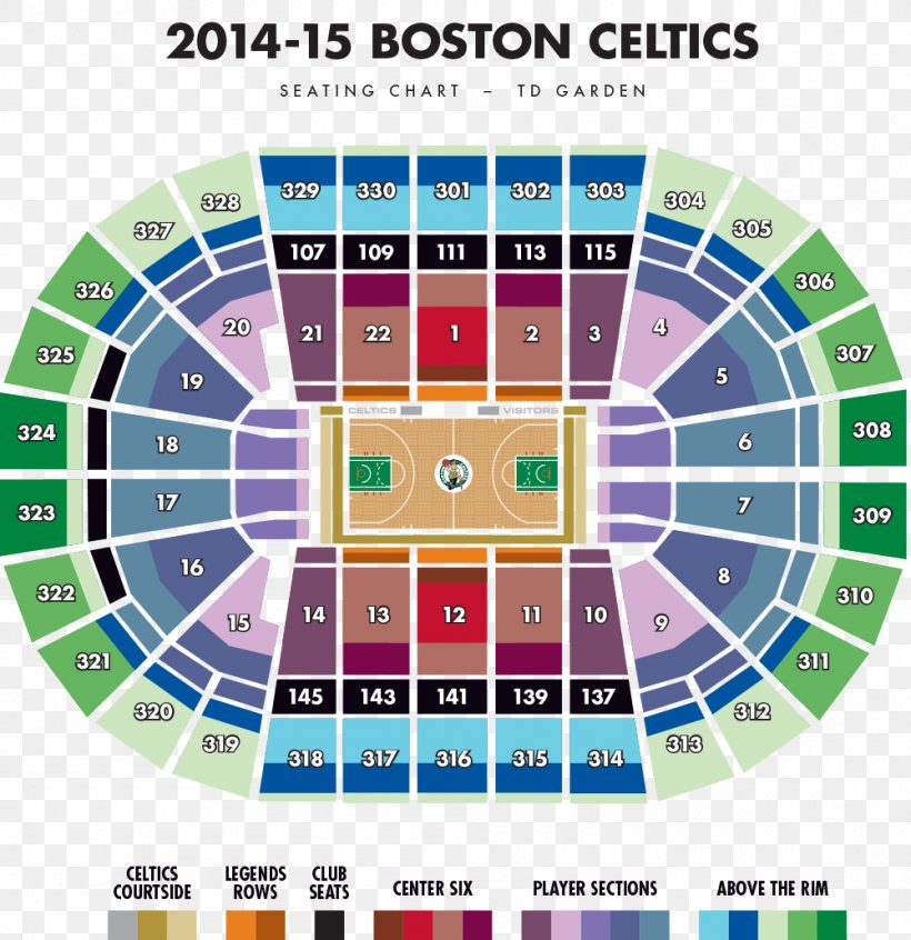 TD Garden Boston Celtics Boston Bruins Aircraft Seat Map Seating Plan 