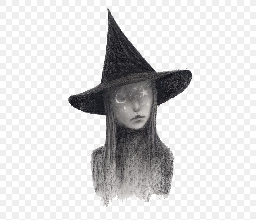 Witchcraft Drawing Boszorkxe1ny Charlotte Doppler Illustration, PNG, 564x704px, Witchcraft, Art, Black And White, Costume Hat, Deviantart Download Free