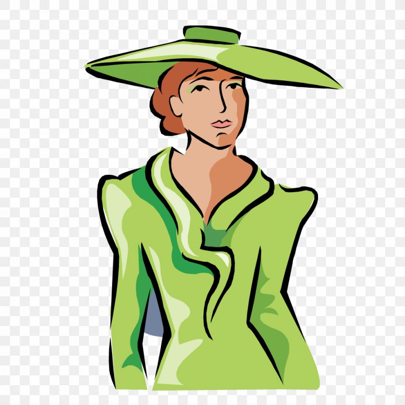 Green Woman Clip Art, PNG, 1001x1001px, Green, Artwork, Cloak, Clothing, Designer Download Free