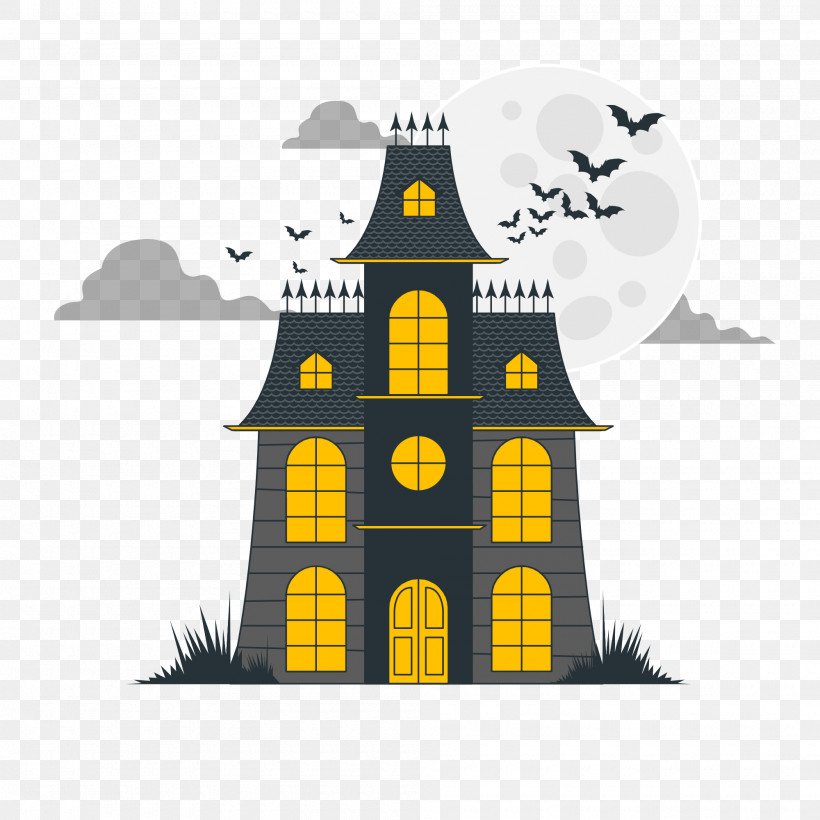 Halloween, PNG, 2000x2000px, Halloween, Apostrophe, Flat Design, Haunted House, Logo Download Free