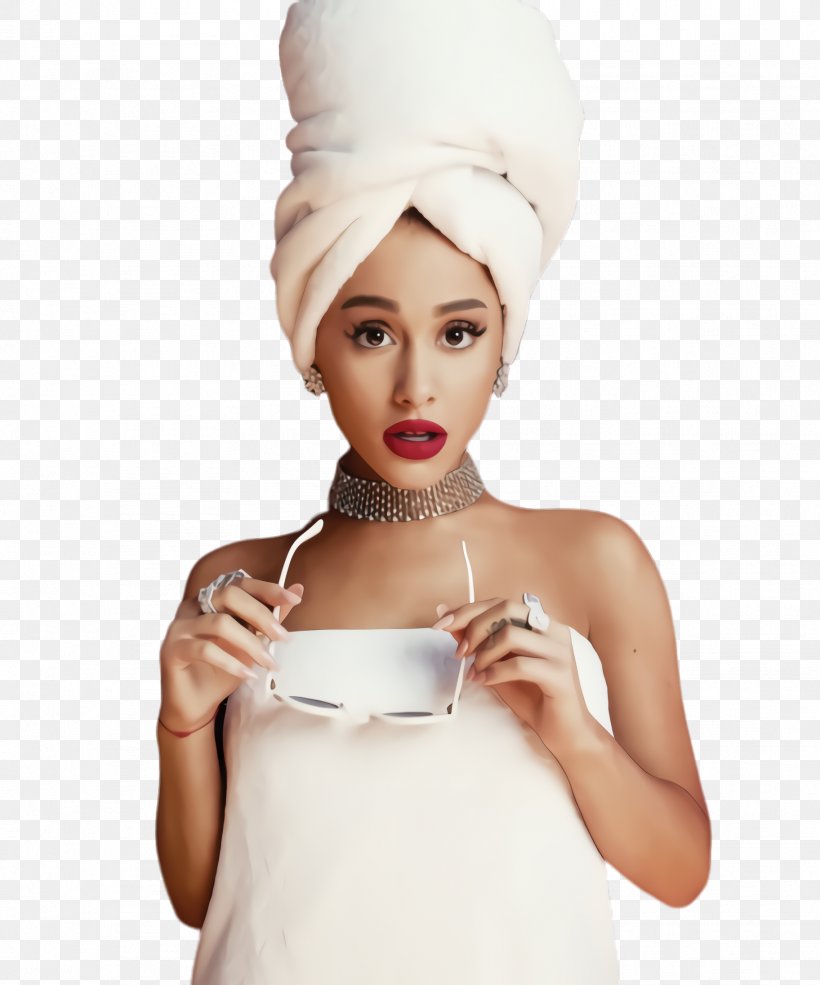 Neck White, PNG, 1824x2192px, Ariana Grande, Beanie, Beige, Cap, Ear Download Free