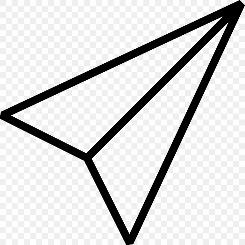 Paper Plane Airplane, PNG, 980x980px, Paper, Advertising, Airplane, Black, Black And White Download Free