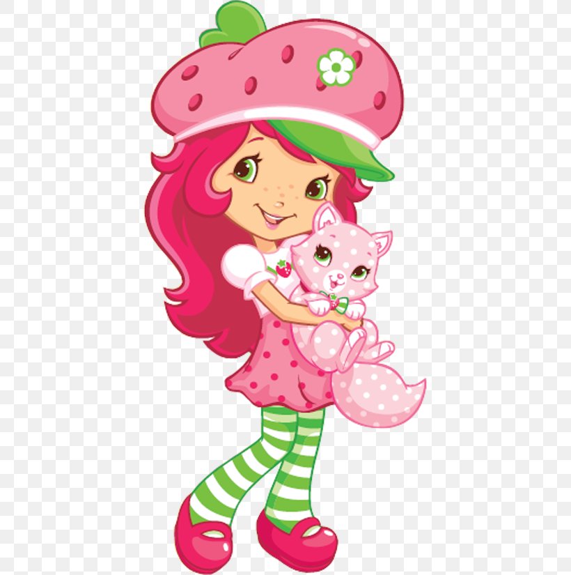 Shortcake Charlotte Strawberry Custard Muffin, PNG, 408x825px, Watercolor, Cartoon, Flower, Frame, Heart Download Free
