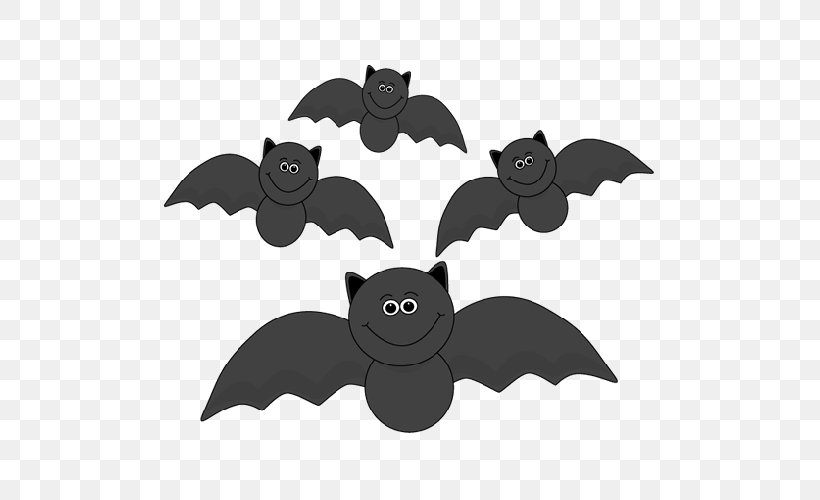 Clip Art Bat Openclipart Free Content Image, PNG, 500x500px, Bat, Animal, Art, Black, Black And White Download Free
