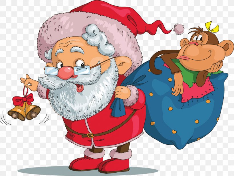 Santa Claus, PNG, 1000x753px, Cartoon, Christmas, Fictional Character, Santa Claus Download Free