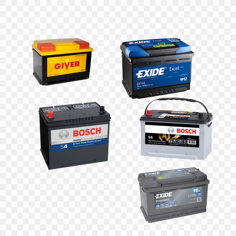 Automotive Battery Rechargeable Battery Car, PNG, 1000x1000px, Car, Automotive Battery, Battery, Electronics Accessory, Exide Download Free