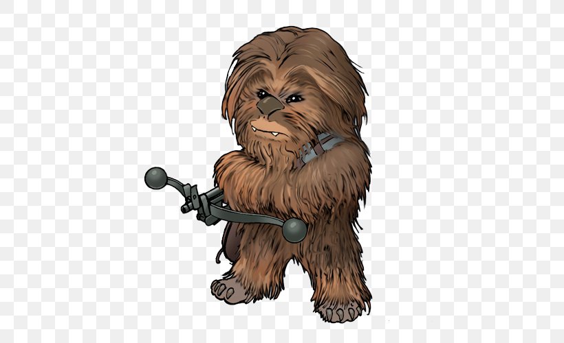 Chewbacca Anakin Skywalker Luke Skywalker Wicket W. Warrick Star Wars, PNG, 500x500px, Watercolor, Cartoon, Flower, Frame, Heart Download Free